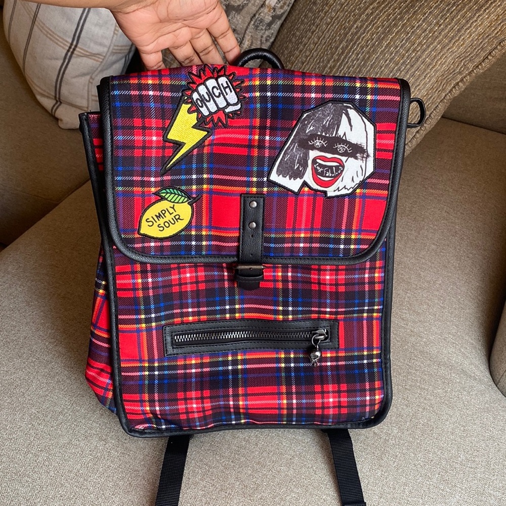 Cruella Plaid Backpack